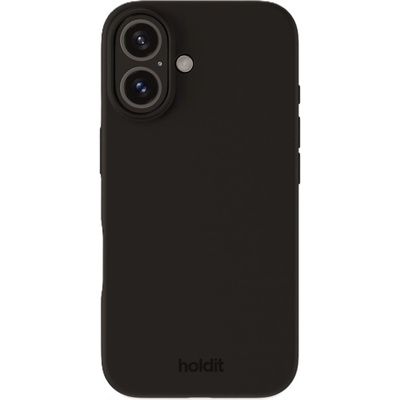 Holdit Калъф Holdit - Silicone, iPhone 16, черен (7330985165030)