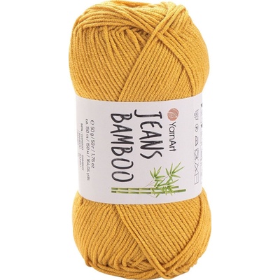 YARNART Jeans Bamboo 107 Dark Yellow Плетива прежда (Jeans Bamboo 107)