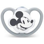 Nuk Силиконова залъгалка Nuk - Space Mickey, 18-36 m, сива, с кутийка (10739747) - ozone