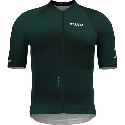 Bioracer Мъжка фланелка с къс ръкав за колоездене Bioracer Icon Jersey Impulse Cycling jersey - Emerald Green - размер XL (056-4264-0114)