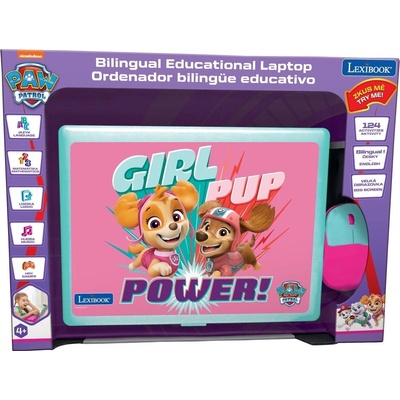 Lexibook česko‑anglický vzdělávací notebook růžový PAW PATROL, 124 aktivit – Zbozi.Blesk.cz