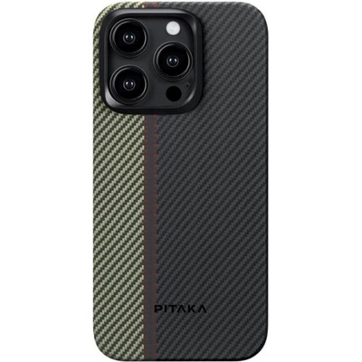 PITAKA Гръб Pitaka за Iphone 15 Pro Max, Fusion Weaving, MagEZ 4, 600D, Многоцветен (8594184314562)