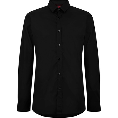 HUGO BOSS Риза Hugo Men's Elisha Long Sleeve Plain Shirt - Black 001