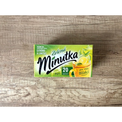 Mokate Minutka zelený čaj Citrón a limetka 20 x 1,3 g