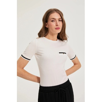 Moodo Памучна тениска бяла Moodo Moodo | Byal | ЖЕНИ | XS