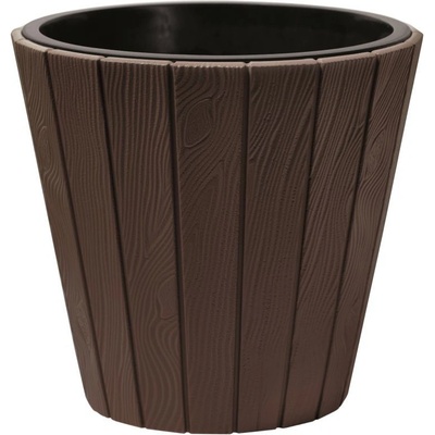 Prosperplast květináč Woode mrazuvzdorný DBWO 300 29 cm hnědý