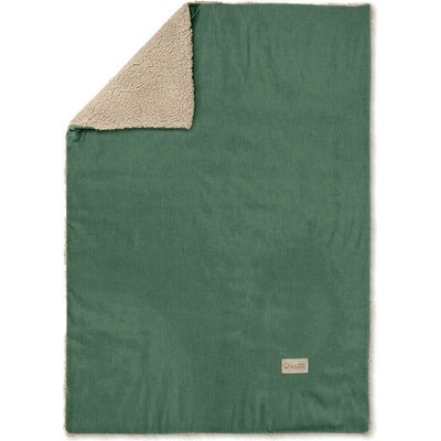 ALBERO MIO Detská velrová deka Teddy zelená