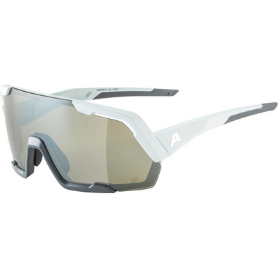 Alpina Очила за колоездене Alpina Rocket Q-Lite Mirror Cat. 3 Cycling glasses - Smoke / Grey Matt / Q-Lite Silver Mirror Fogstop - размер One Size (205-2913-0411)