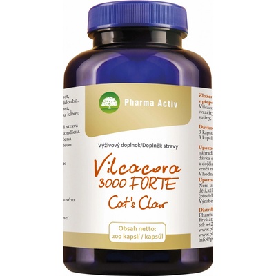 Pharma Activ Vilcacora 3000 Forte Cat`s Claw 200 kapsúl