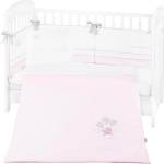 KikkaBoo Бебешки спален комплект с бродерия 6 части 70/140 Dream Big Pink (41101060132) - salemax
