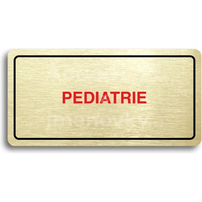 ACCEPT Piktogram PEDIATRIE - zlatá tabulka - barevný tisk