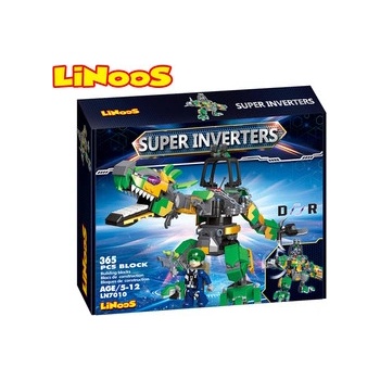 LiNooS robot/dinosaurus s postavičkou 365 ks