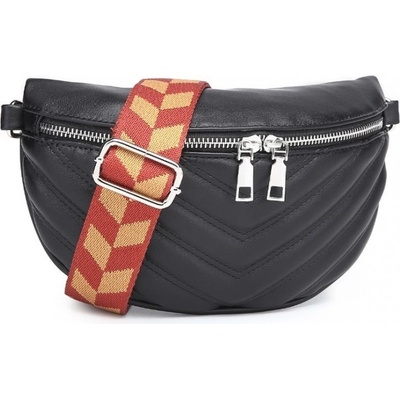 Miss Lulu dámska dizajnová crossbody s odnímateľným popruhom LB2307 čierna