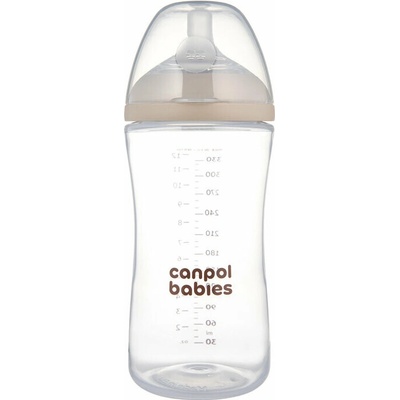 Canpol Babies Fľaša antikoliková natural shape 330 ml