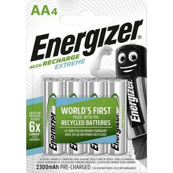 Energizer Акумулаторна батерия Energizer Extreme, AA, 1.2V, 2300mAh, Ni-MH, 4бр (ENE4609612)