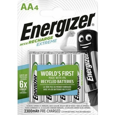 Energizer Акумулаторна батерия Energizer Extreme, AA, 1.2V, 2300mAh, Ni-MH, 4бр (ENE4609612)