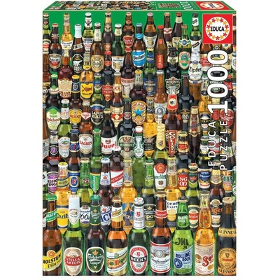 Educa Колекция от бири - пъзел 1000 части