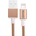 Comma Easy Cable MFI Lightning Data Cable 1m. - сертифициран плетен Lightning кабел (100 см) за iPhone, iPad и iPod с Lightning вход (златист)