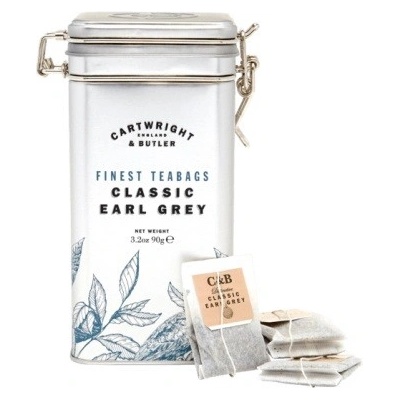 Cartwright & Butler Černý čaj Earl Grey v plechové dóze 90 g