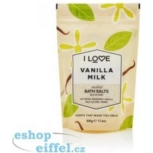 I Love koupelová sůl Vanilla Milk Bath Salts 500 g