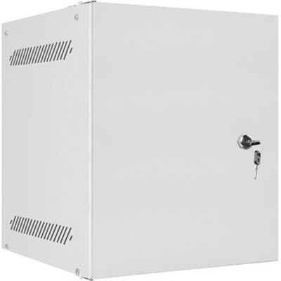 Lanberg Комуникационен шкаф Lanberg WF10-2306-00S, 10", 6U, 33.6 x 31 x 28 cm, товароносимост до 20кг, сив (WF10-2306-00S)