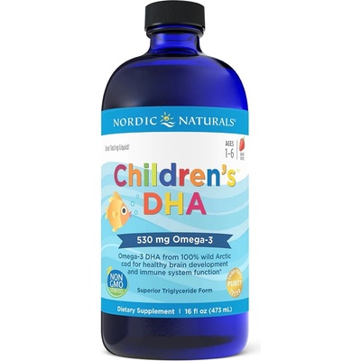 Nordic Naturals Children's DHA jahoda 530 mg 237 ml