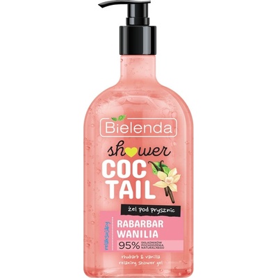 Bielenda Sprchový koktail relaxačný sprchový gél Rebarbora + Vanilka 400 ml