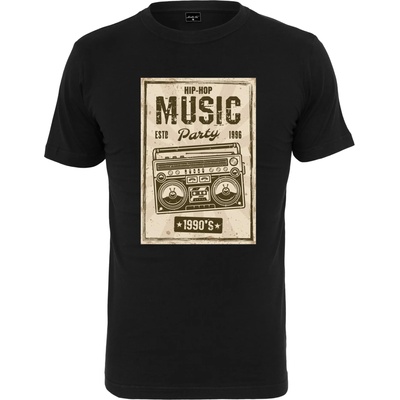 Urban Classics Мъжка тениска в черен цвят Mister Tee Retro BoomUB-MT2004-00007 - Черен, размер M