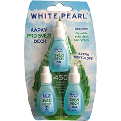 VitalCare Kapky pro svěží dech White Pearl 3 x 3,7 ml