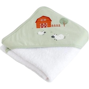 Bonjourbebe Бебешка хавлия Bonjourbebe - 100 x 100 cm, Funny Farm (18FFSE51038) - ozone