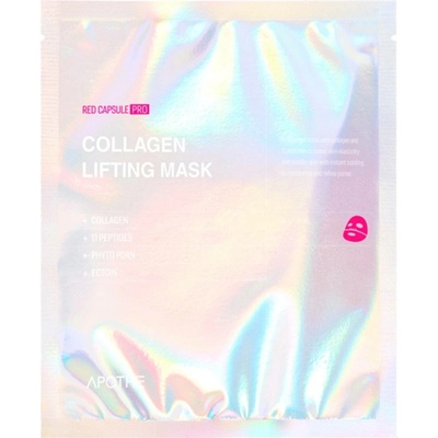 Apothe Red Capsule Pro-Collagen Lifting Mask Liftingová zpevňující maska s kolagenem 1 ks 34 g