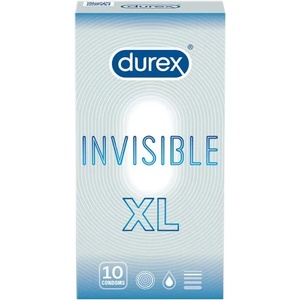 Durex 10 бр. Екстра Тънки Durex Invisible XL 60 mm
