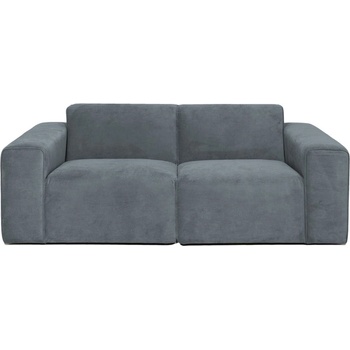 Scandic Сив диван от рипсено кадифе 202 cm Sting - Scandic (STING 2 STR. WAVE grey 20)