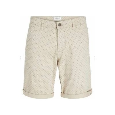 JACK & JONES Къси панталони Jack & Jones JPSTBOWIE SHORTS SA PRINTER MID 12230336 Бежов Размер S