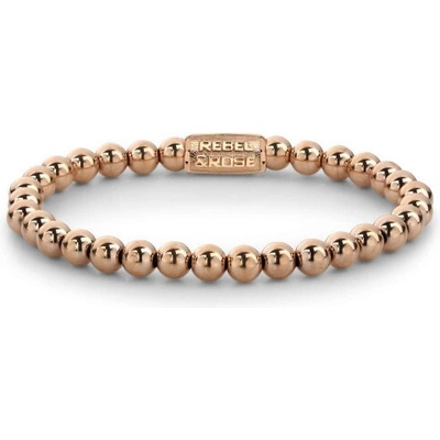 Rebel & Rose dámský náramek Rose Gold Only 6 mm RR-60040-R-XS