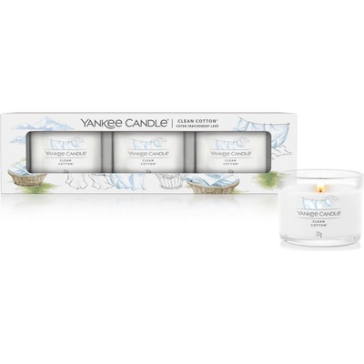 Yankee Candle Clean Cotton 3 x 37 g