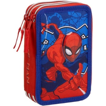 SPIDERMAN Ученически несесер с пособия Spiderman - с 3 ципа (2700001649)