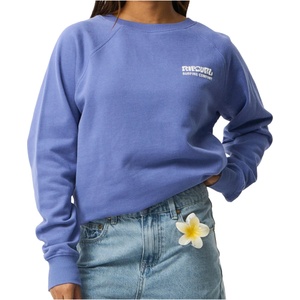 Rip Curl Дамски пуловер Rip Curl Women's Surf Puff Raglan Relaxed Crew Jumper - Mid Blue - размер XL (117-3998-0216)