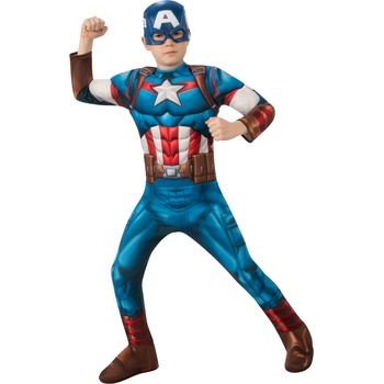 Rubies Детски костюм Deluxe - Capitan America Размер - деца: S: 104 см