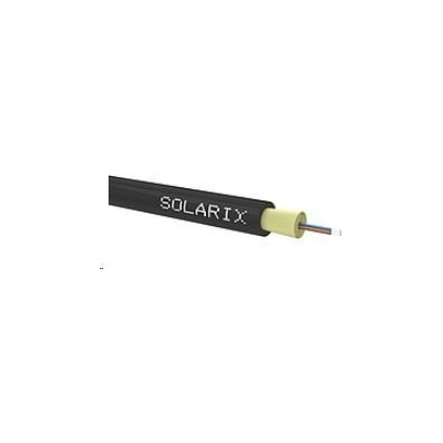 DROP1000 Solarix kábel, 4vl 9/125, 3,6mm, LSOH, čierny, 500m cievka SXKO-DROP-4-OS-LSOH