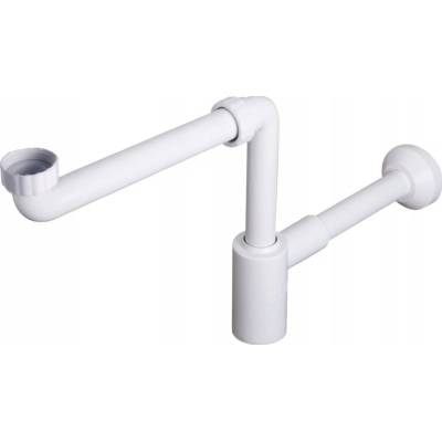 Bruckner CRONO Umývadlový sifón šetriaci miesto, 5/4" DN32, biely 151.124.0