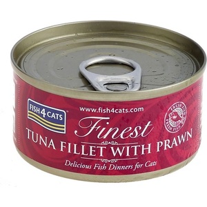 Fish4Dogs Fish4cats Най-добро филе от тон на риба с скариди 70 г