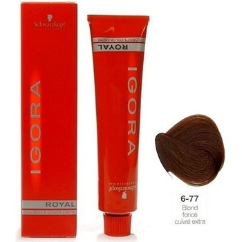 Schwarzkopf Professional Igora Royal Color 6-77 tmavá blond medená extra 60 ml