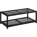 vidaXL Пейка за съхранение на обувки, черна, 80x40x30 см, полиратан (46978)
