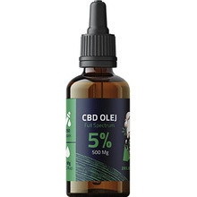 Zelená Bába CBD olej 5% 500 mg 10 ml