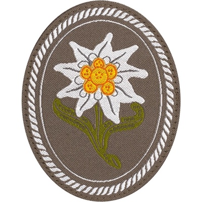 Clawgear Nášivka oválná Clawgear Edelweiss Patch Oval