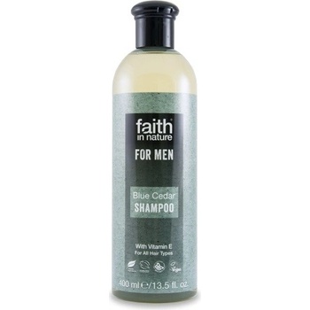 Faith in Nature pre mužov šampón Modrý céder 400 ml