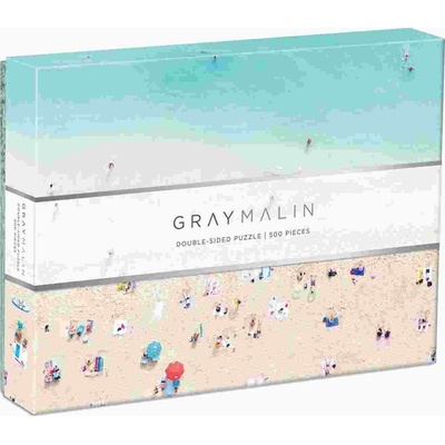 Galison - Puzzle Double-sided puzzle: Gray Mali: Beach in Hawaii - 500 piese
