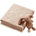 Babyono Бебешко одеяло с плюшена играчка Babyono - Зайче, 75 x 100 cm, бежово (5901435418710) - baby