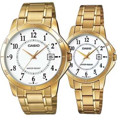 Casio Комплект часовници за двойки Casio MTP-V004G-7BU-LTP-V004G-7BU (MTP-V004G-7BU-LTP-V004G-7BU)